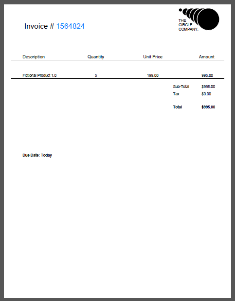 1generated invoice