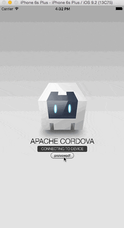MobilePDF SDK Cordova Plugin Demo 2