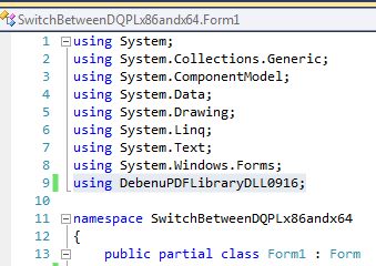 2.add namespace reference