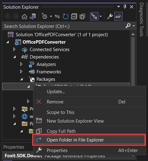Open Folder in File Explorer