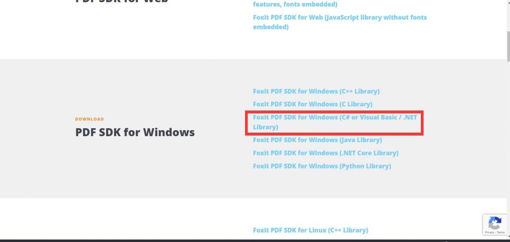 download the Foxit PDF SDK