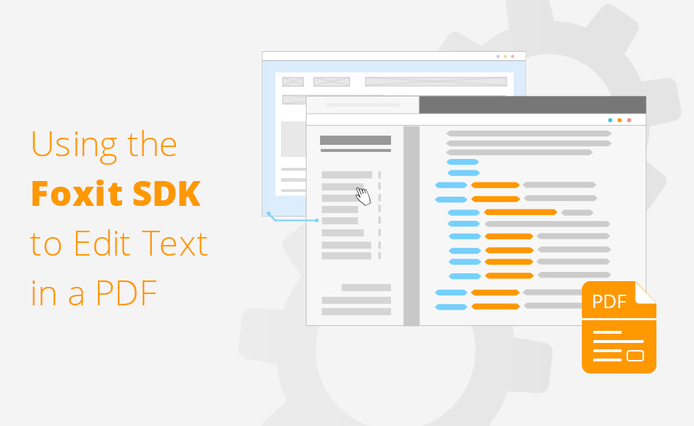Using the Foxit SDK to Edit Text in a PDF webpage banner 1
