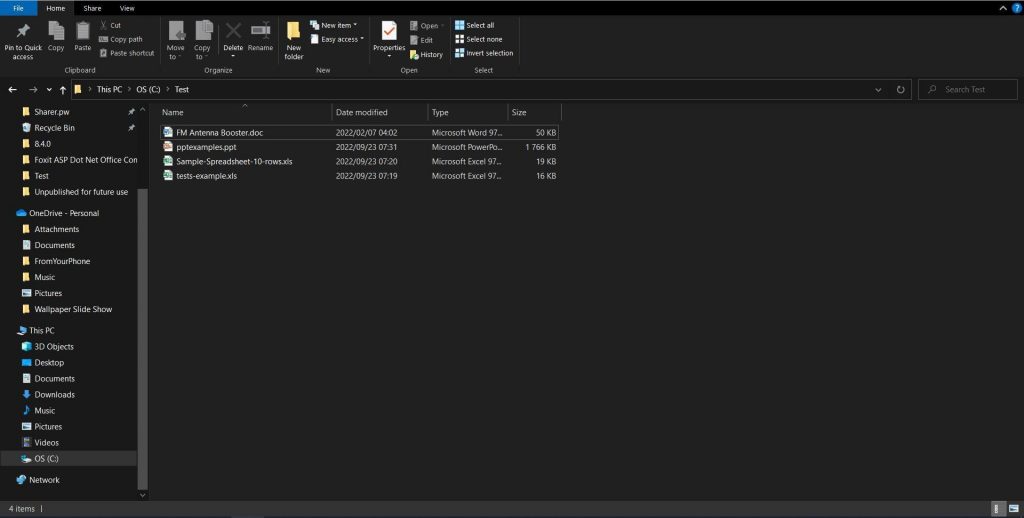 create a directory