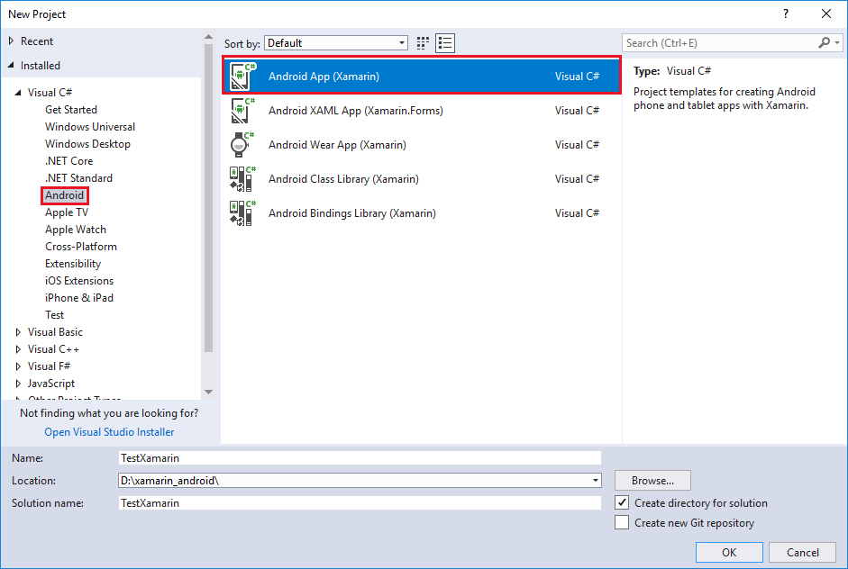 android app test project xamarian solutions developer guide 1 1