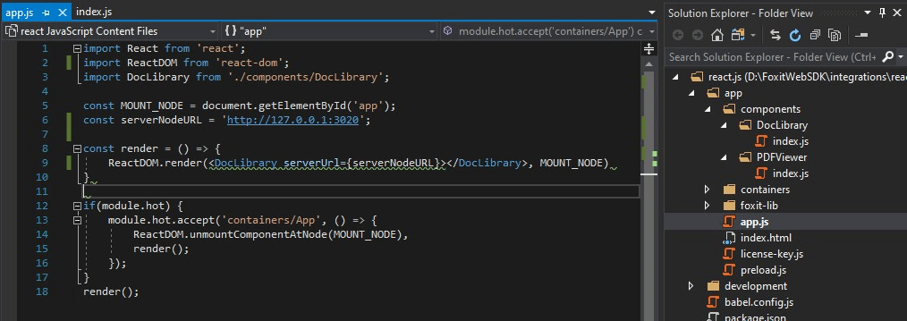 app pdf js content javascript files coding solution explorer