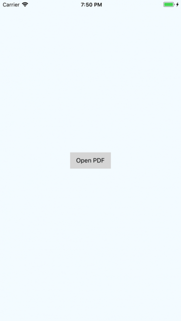 button iocon open pdf option ios foxit sdk