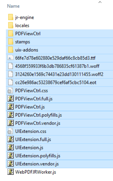 cacheable resources files pdf sdk foxit