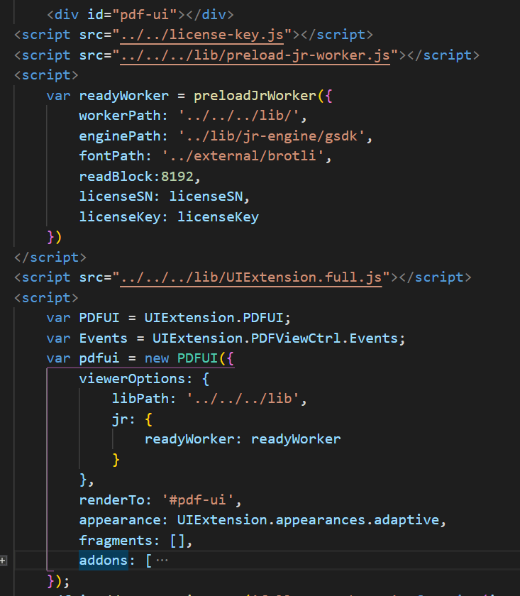 code java script preload worker add on foxit
