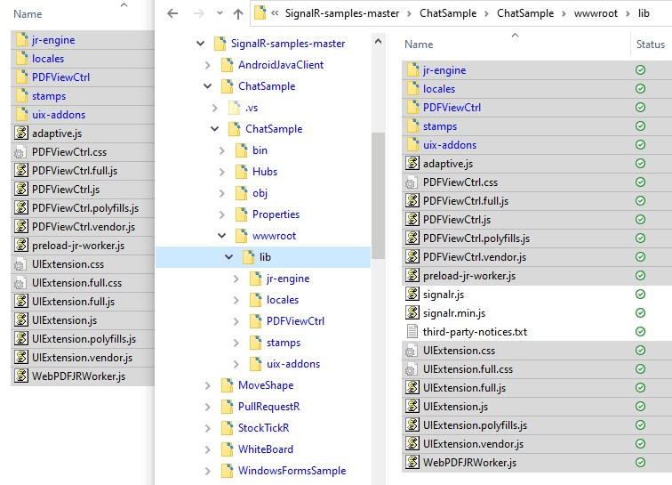 folder files library view control pdf sdk foxit