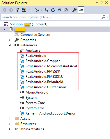 foxit android solution explorer options references analyzers 1 1
