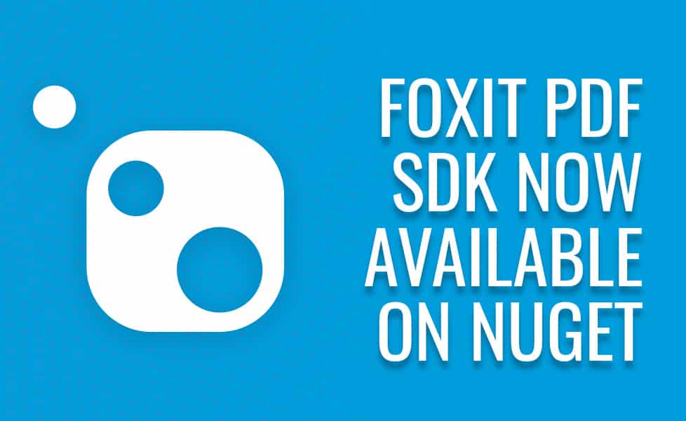 foxit pdf sdk nuget
