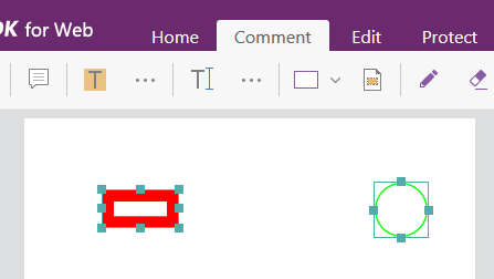 foxit pdf sdk web tool image size box circle