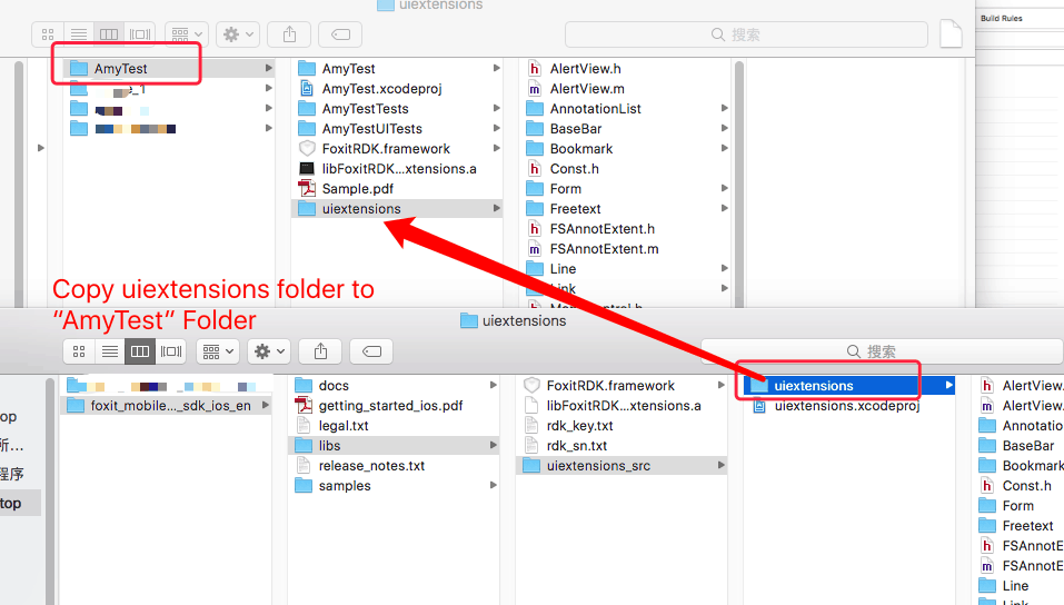 copy the uiextensions file from the 