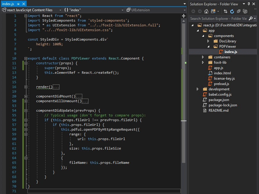 index pdf js react javascript content files code sdk
