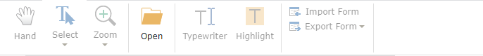 open folders hand select zoom typewriter highlight form web pdf