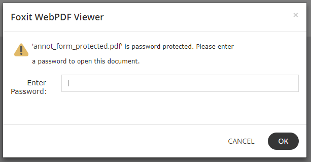 password protect prompt