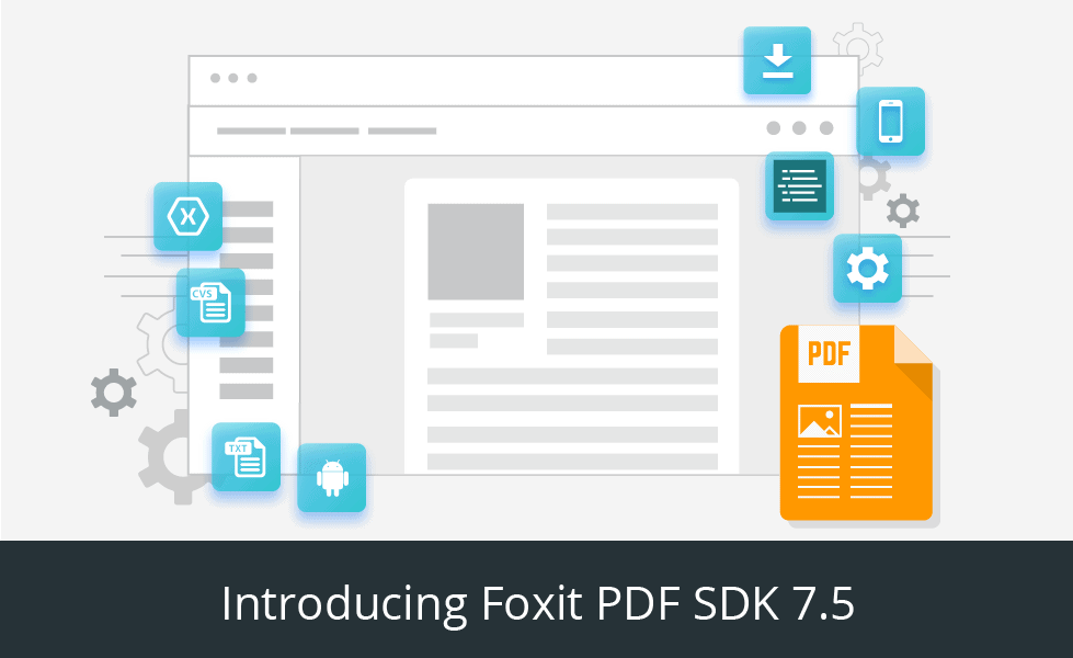 pdf library 7 5 release foxit sdk