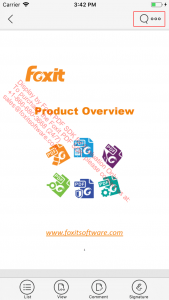 product overview foxit pdf sdk search options ios