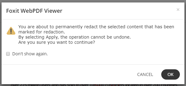redaction prompt