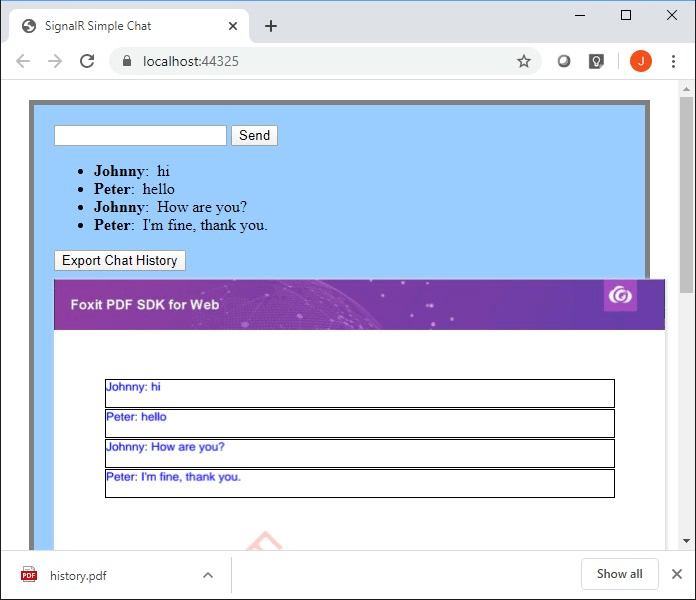 single tab foxit pdf sdk web options