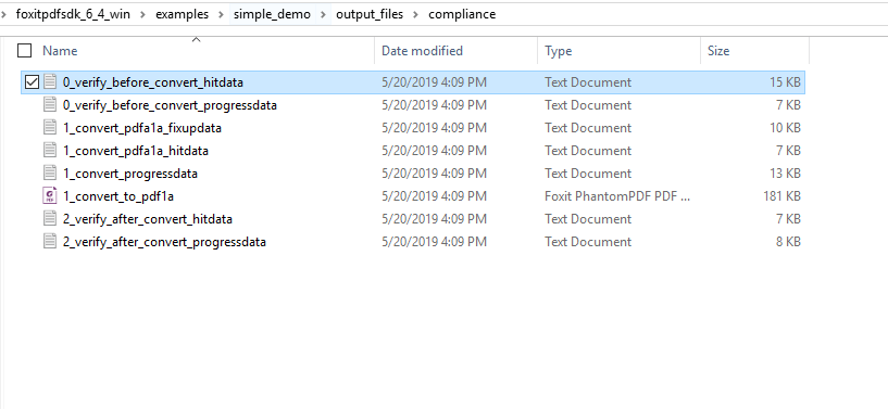 verifying folder foxit convert pdf pdfa