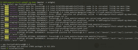 web angular foxit demo master origin
