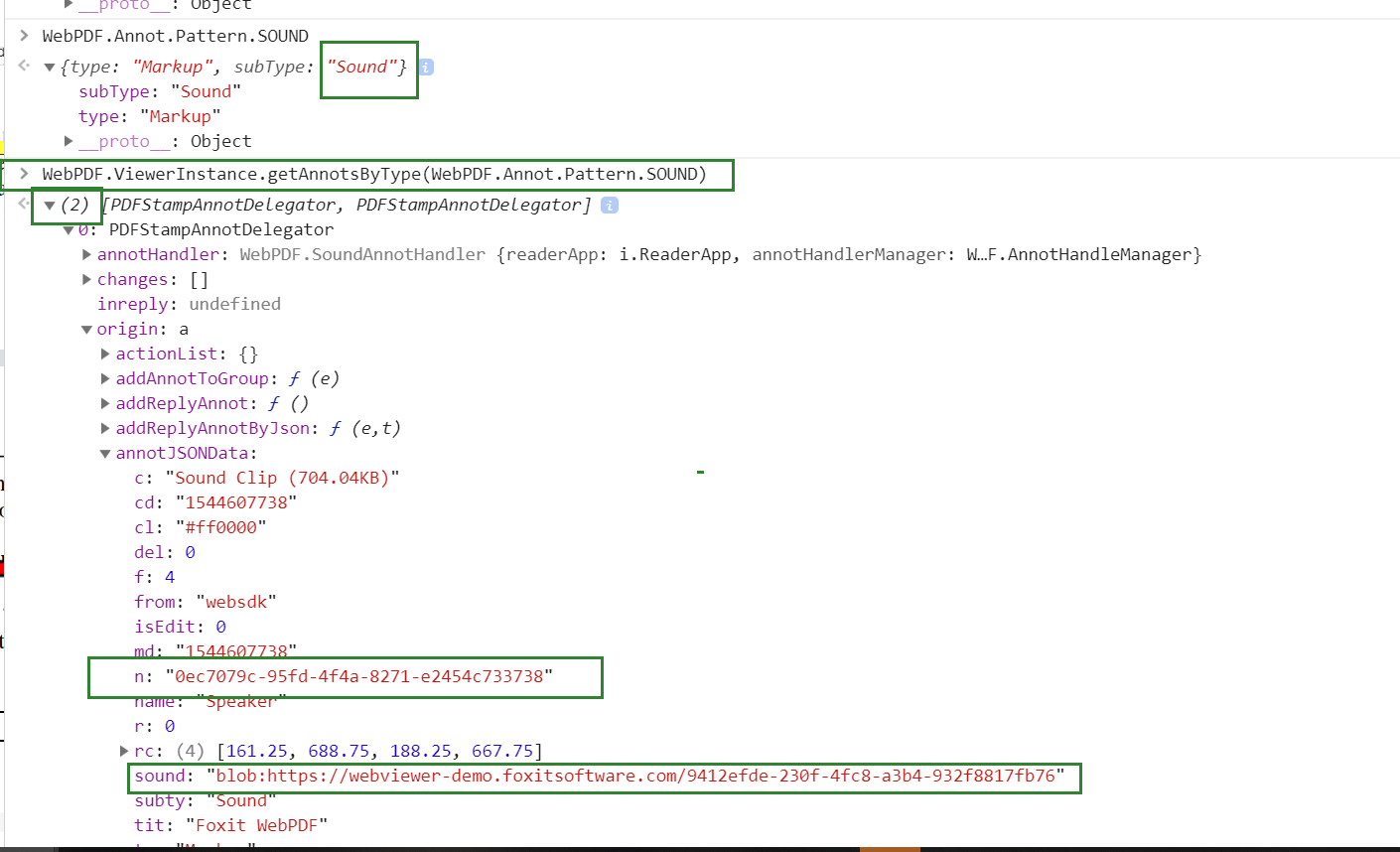 web pdf viewer instance type pattern sound sdk foxit